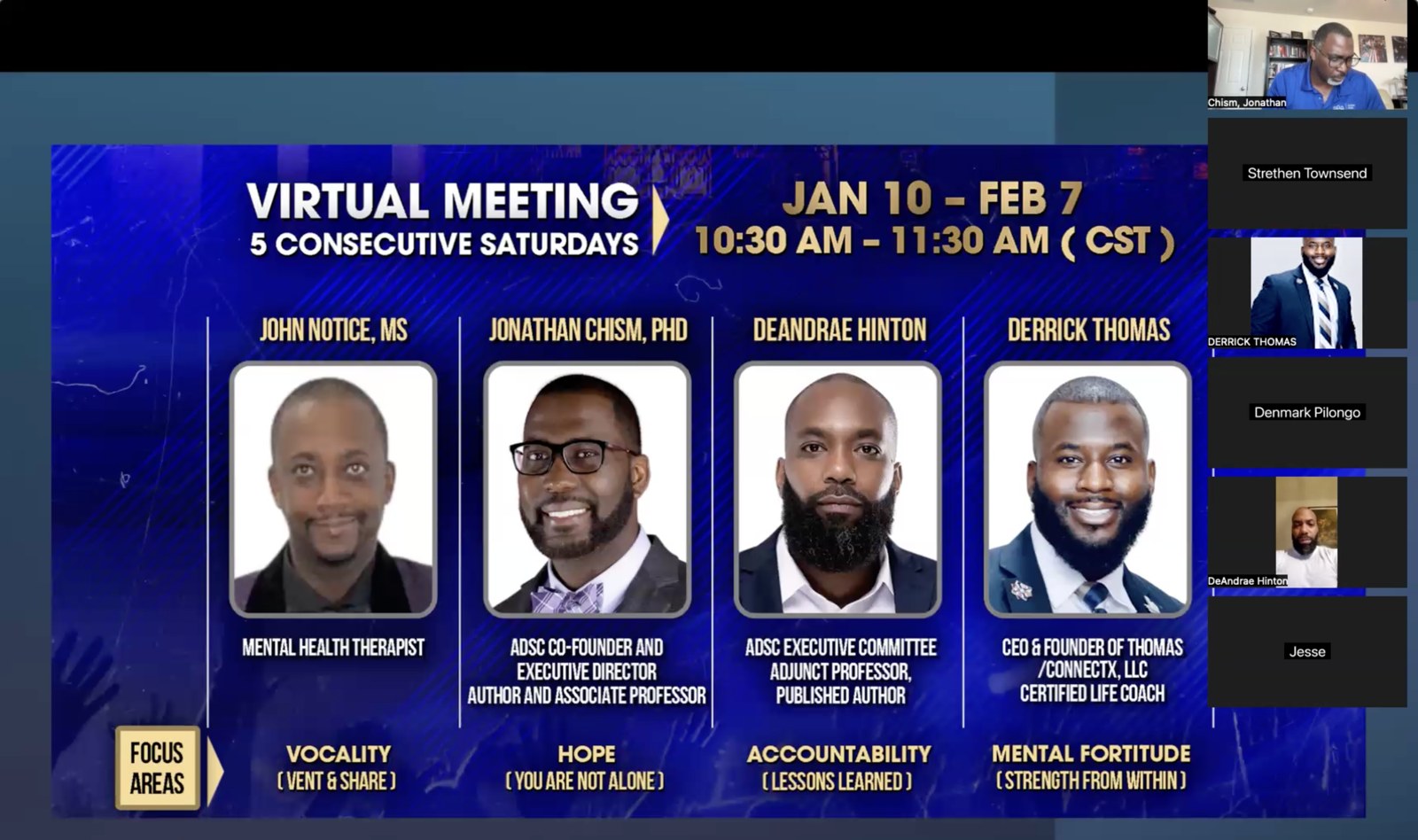 ADSC virtual Fatherhood Huddle session